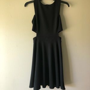 black dress with cut outs
